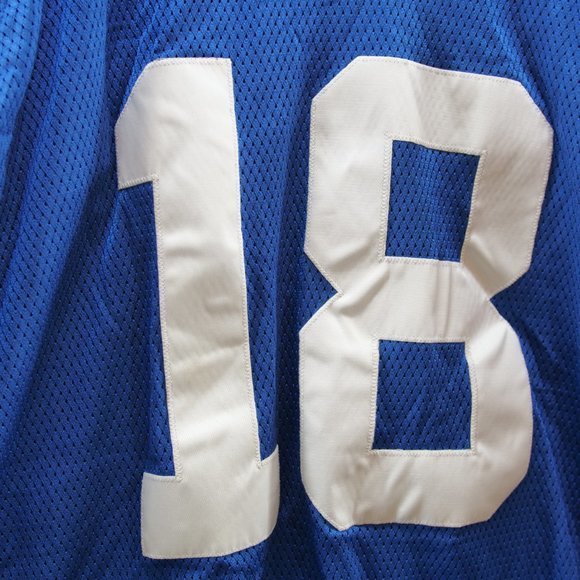 Reebok On Field NFL Peyton Manning #18 Indianapolis Colts Captains Jersey Sz 52 - Picture 3 of 10
